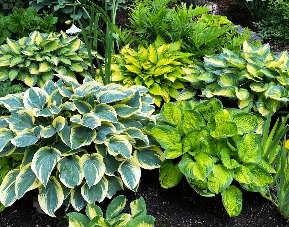 Seeds Of Strength white hosta seeds create light contrast in shaded containers.