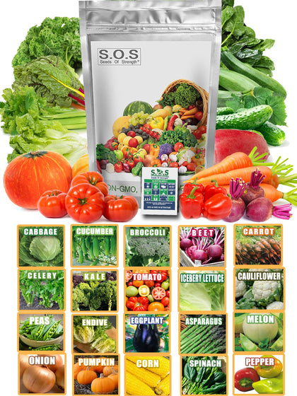 Seeds Of Strength mega starter kit collection for a thriving home garden.