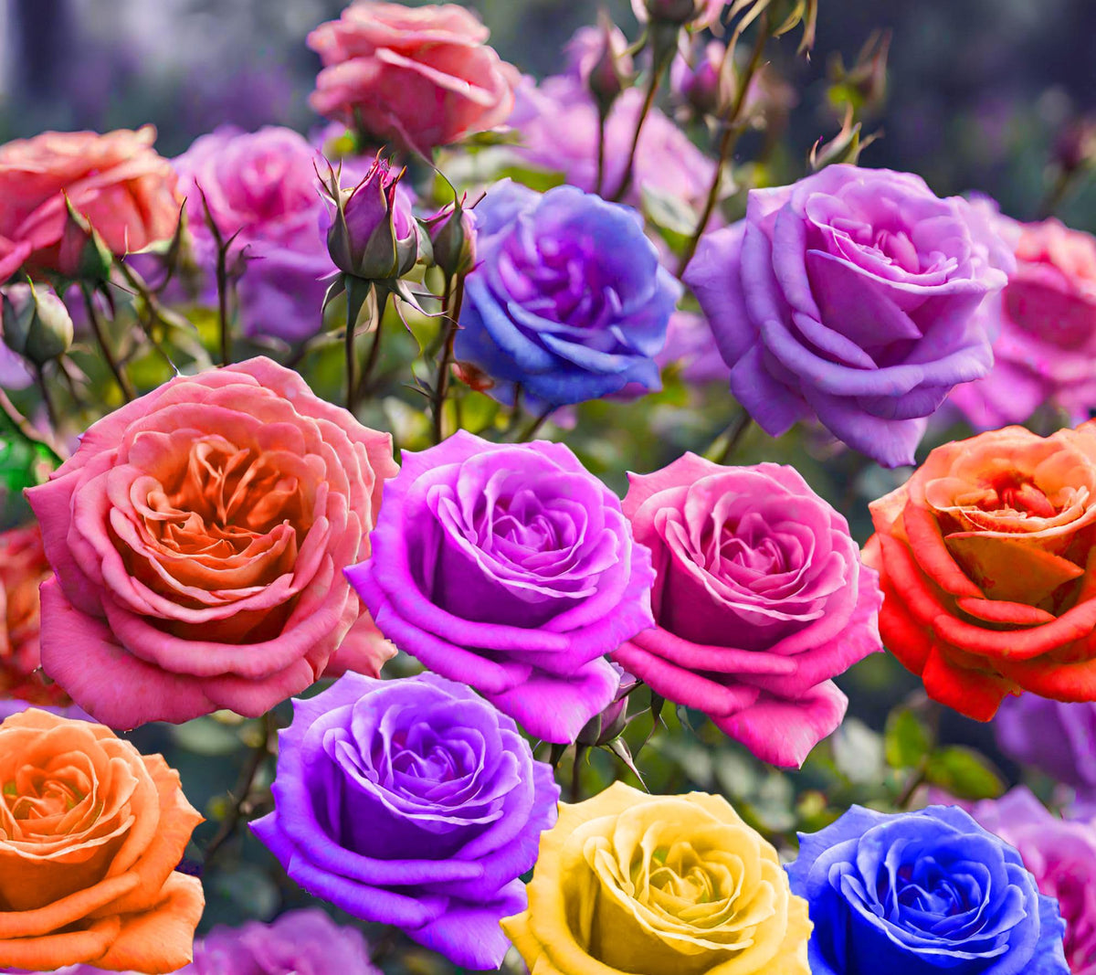Seeds Of Strength mixed-color rose seeds pack for a vibrant garden display.