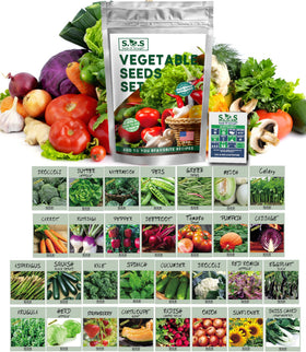 Seeds Of Strength vegetable seed pack featuring 33 heirloom varieties for a diverse garden