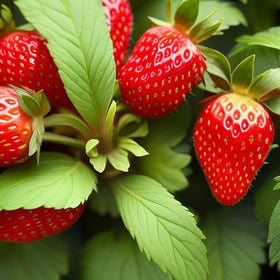 Seeds Of Strength young strawberry plant growth image showing easy establishment for beginners