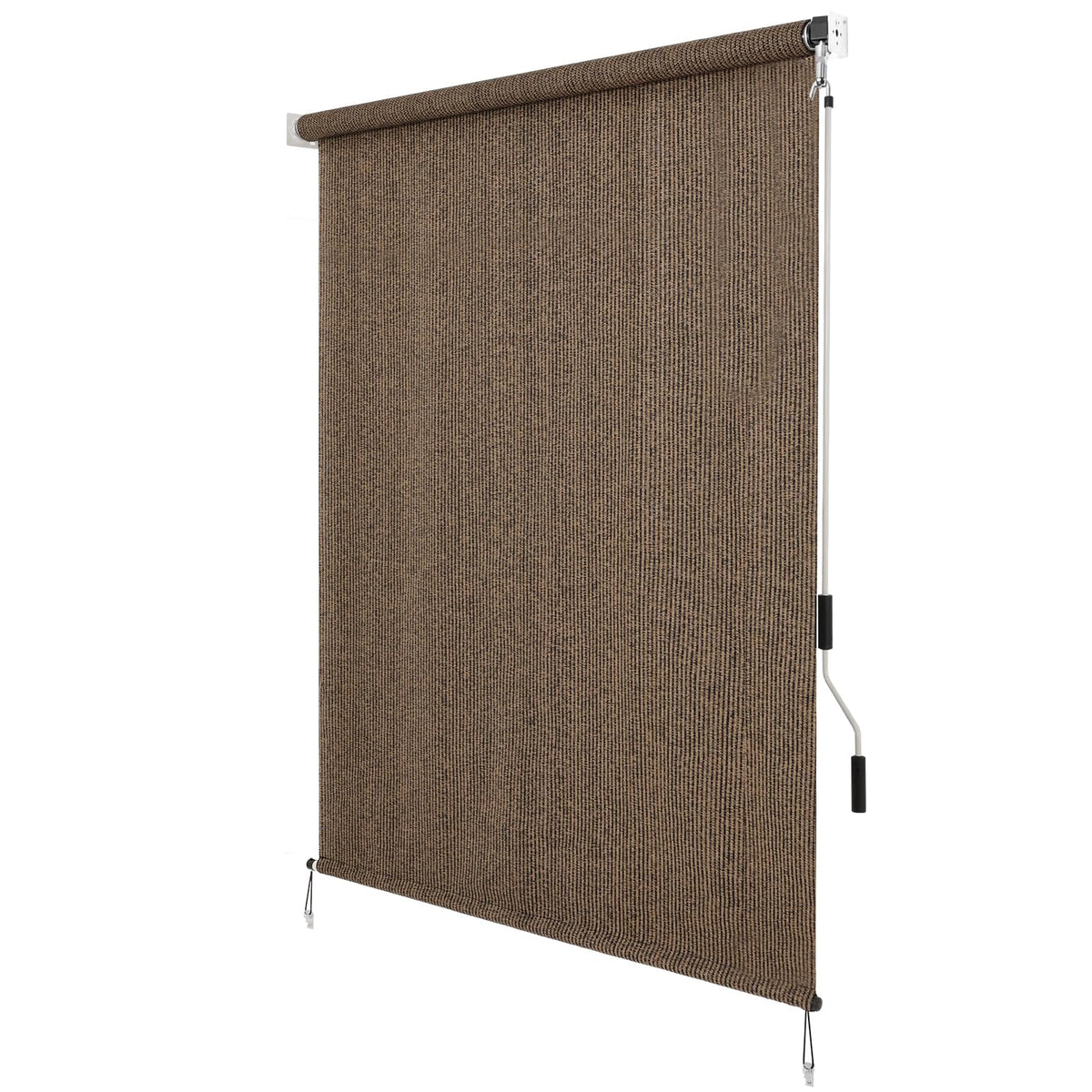 SEEYE wind-resistant shade protecting outdoor space during breezy days.