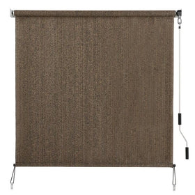 SEEYE outdoor sunshade front view in mocha with 90% UV protection.