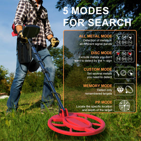 Seefine beginner-friendly kit includes shovel, compass, headphones, backpack