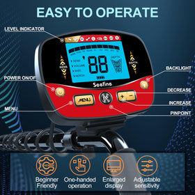 Seefine detector setup adjustable sensitivity and height for versatile use