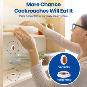 SEEKDIT roach repellent stations in pantry for hidden pest control.