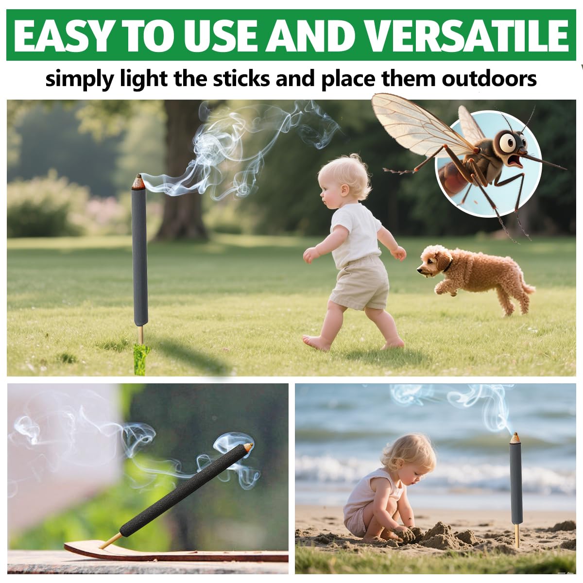 SEEKDIT holder-secures-sticks on grass for stable placement.