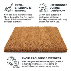 SEEKSEE Hello Doormat easy-clean design enables quick outdoor maintenance.