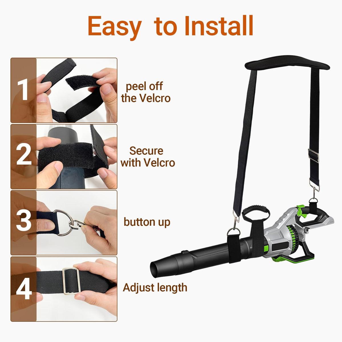 Seektik breathable shoulder strap reduces fatigue with padded design
