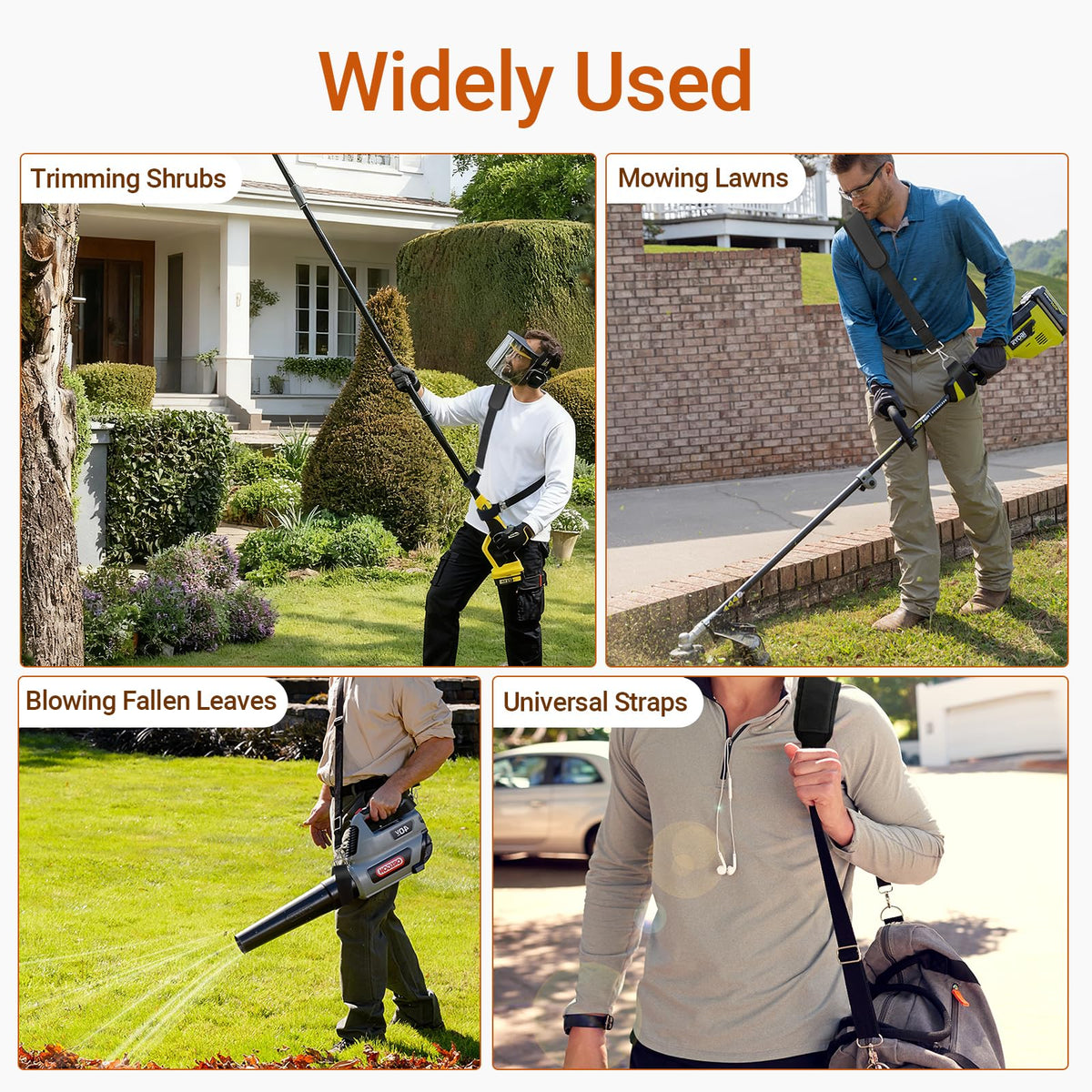 Seektik quick-switch between machines for efficient yard work