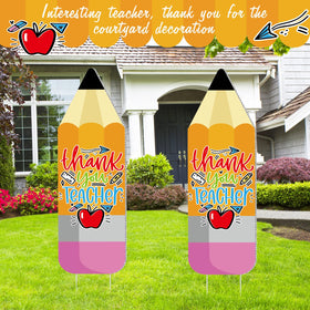 Seeloowy outdoor classroom yard decor ideal for back-to-school celebrations