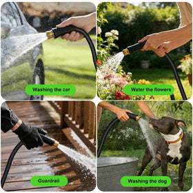 SeeMeYes lightweight hose eases handling and storage after use.