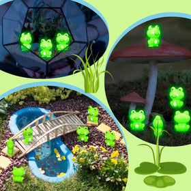 Seenelling glow-in-the-dark mini frogs glow after light exposure.