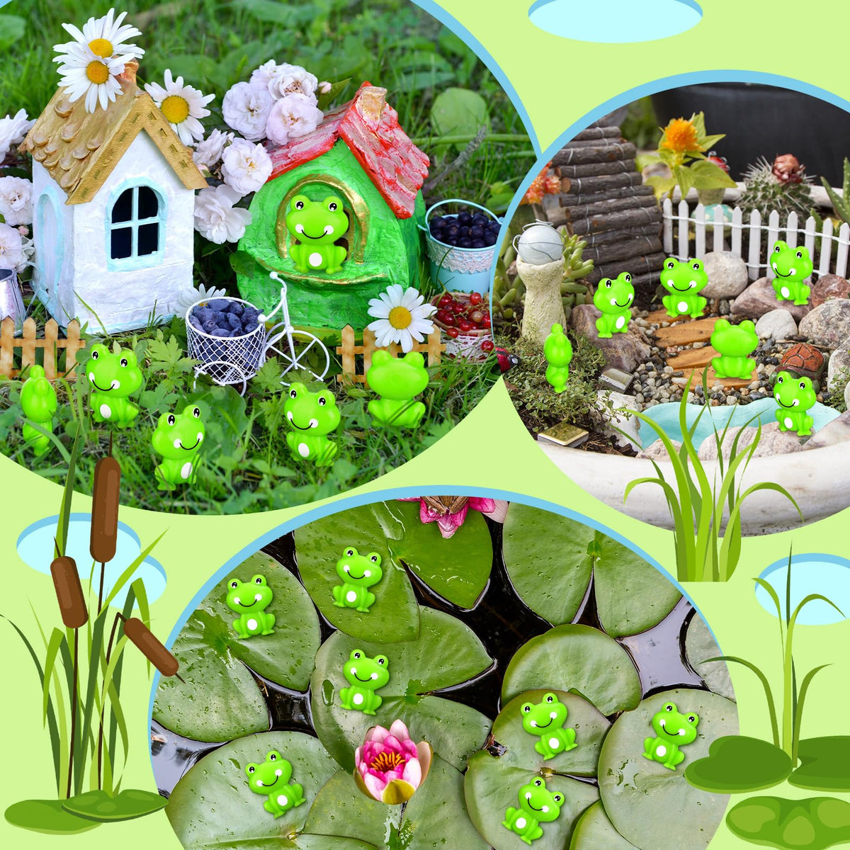Seenelling tiny frogs make great gifts for craft and party decor.