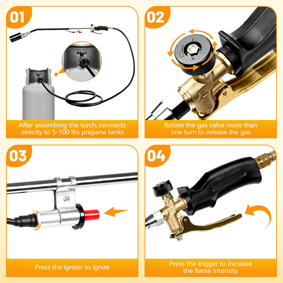 SeeNast propane torch safety features regulate propane flow and prevent accidents