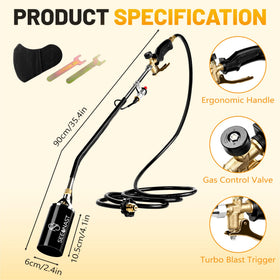 SeeNast weed torch with turbo trigger igniter for instant light and precise flame control
