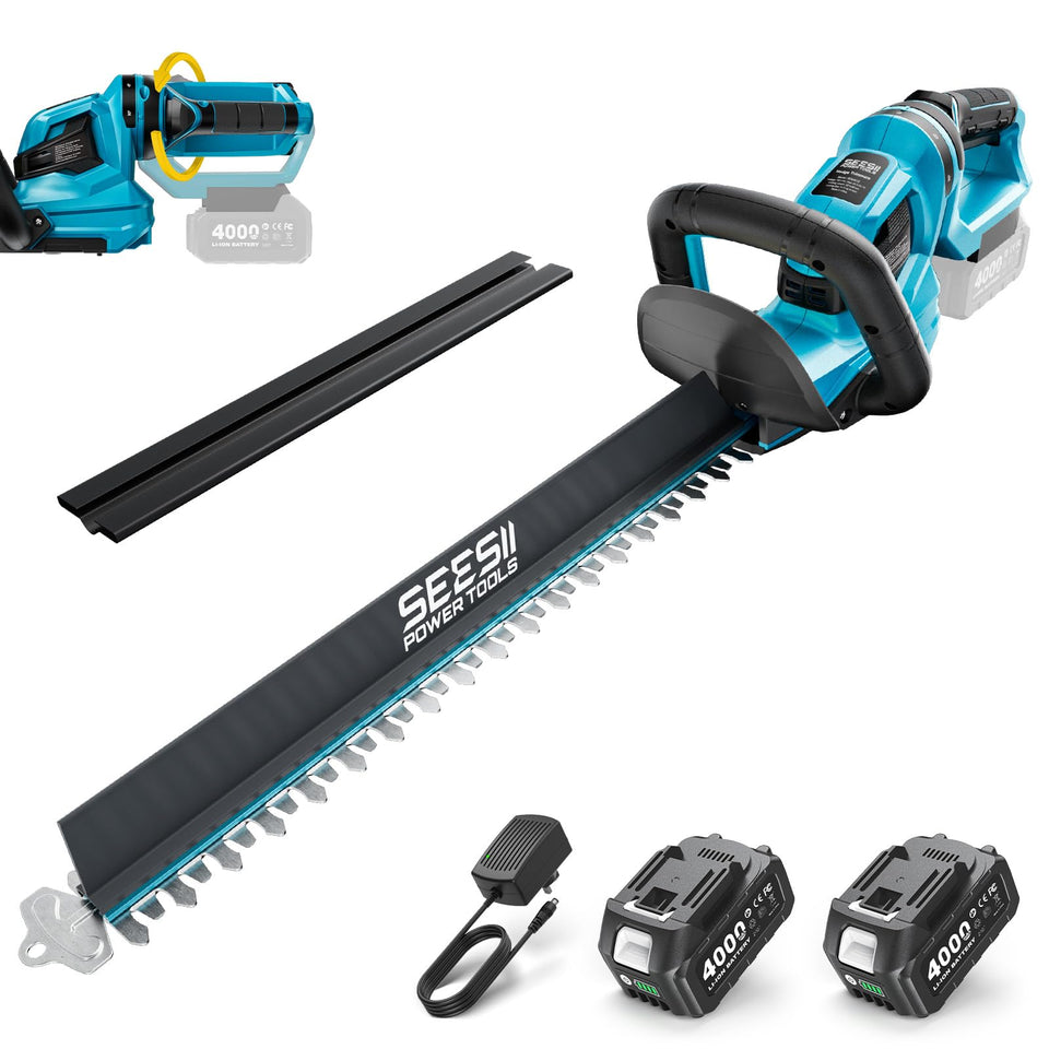 Seesii 22-inch hedge trimmer blade for precise, wide cuts on shrubs