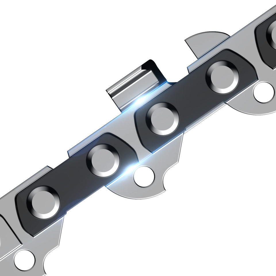 Seesii 8-Inch replacement chain in a 3-pack for cordless mini chainsaws.