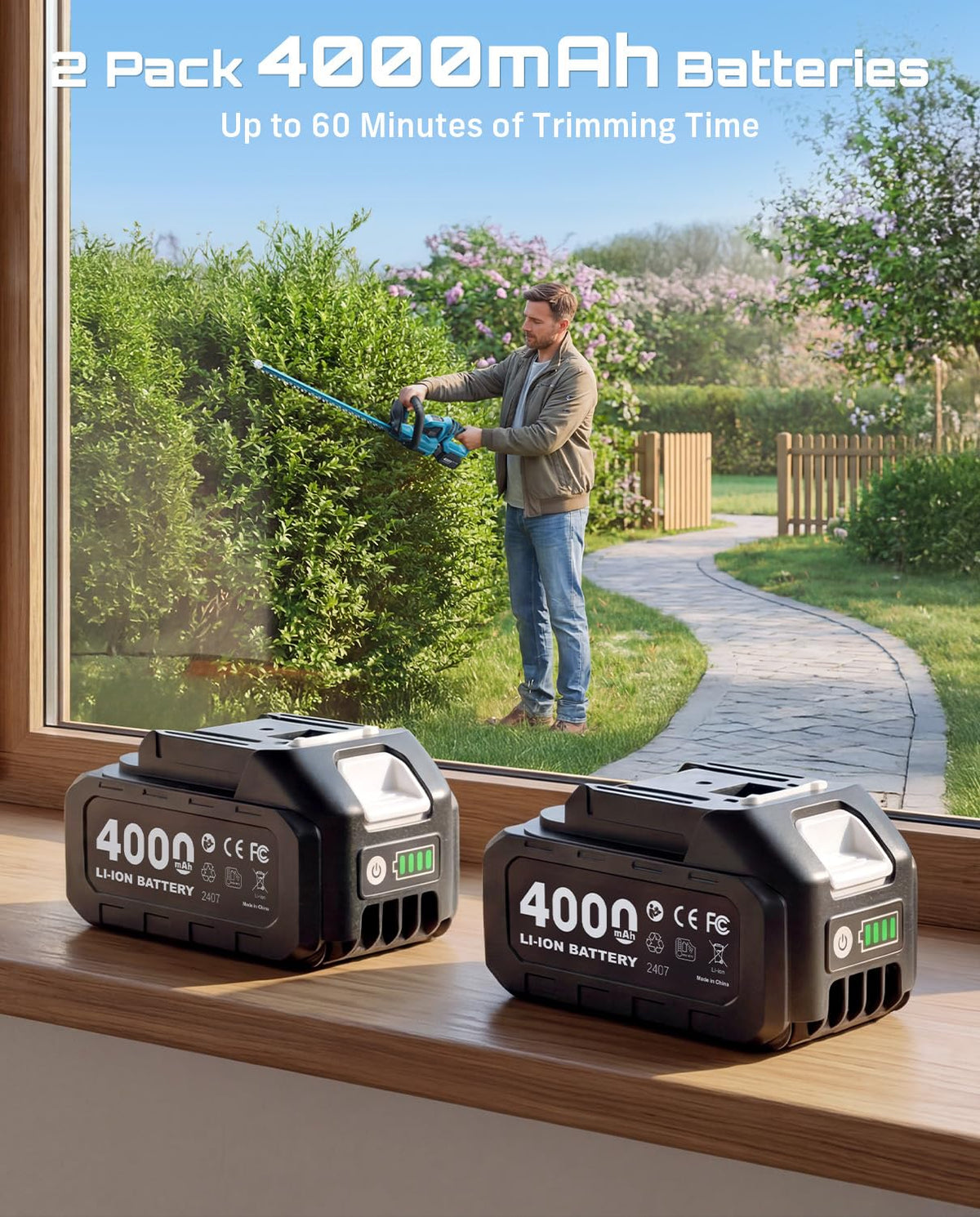 Seesii built-in debris collector keeps walkways clean