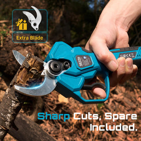 SEESII pruning shears LED display showing battery and cut count