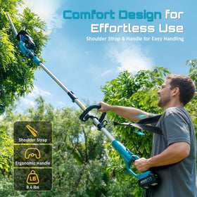 Seesii lightweight ergonomic hedge trimmer design reduces fatigue