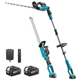 Seesii pole hedge trimmer extended pole reaching tall hedges