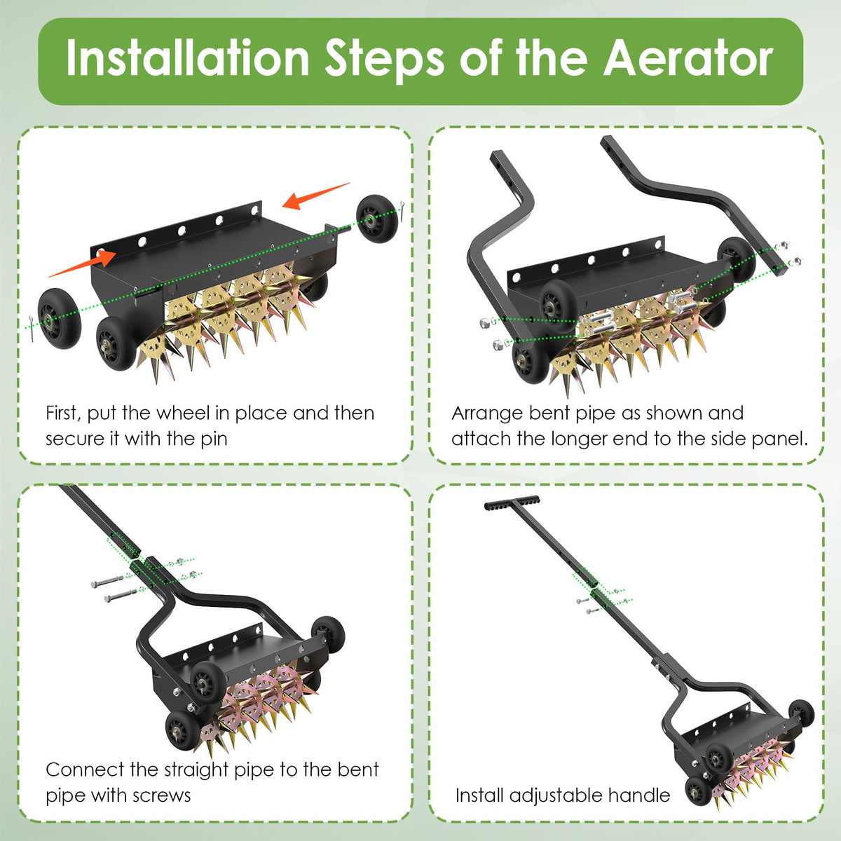 Seeutek cement-block weight strap enables deeper aeration when needed