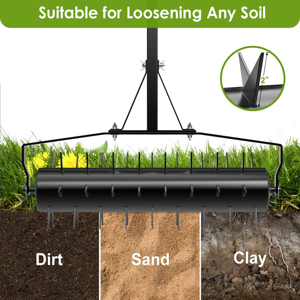 Seeutek easy assembly instructions for quick setup of the lawn aerator.