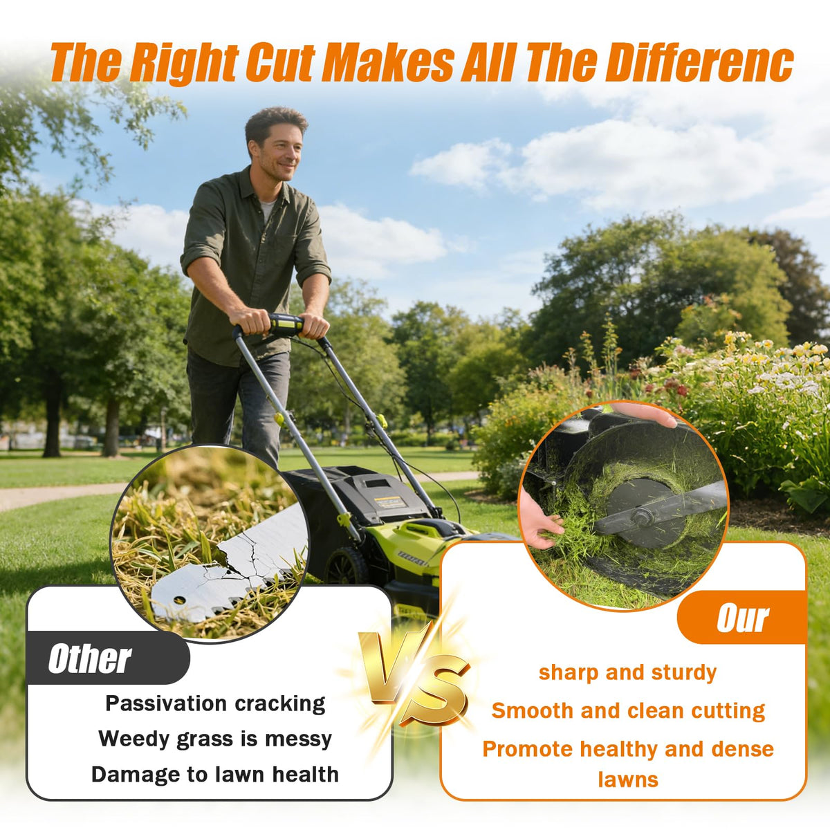 Sefream easy-install blade with pre-drilled holes