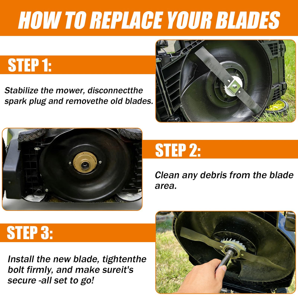 Sefream mulching-optimized blade design enhances cut efficiency