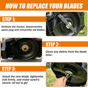 Sefream mulching-optimized blade design enhances cut efficiency