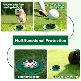 Sefream outdoor sprinkler cover protects heads in garden and park spaces