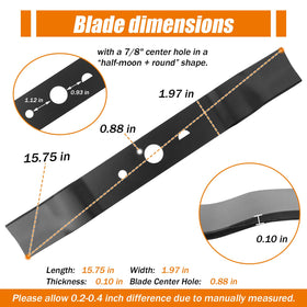 Sefream blade for Ryobi P1100/P1102 improves airflow and mulching
