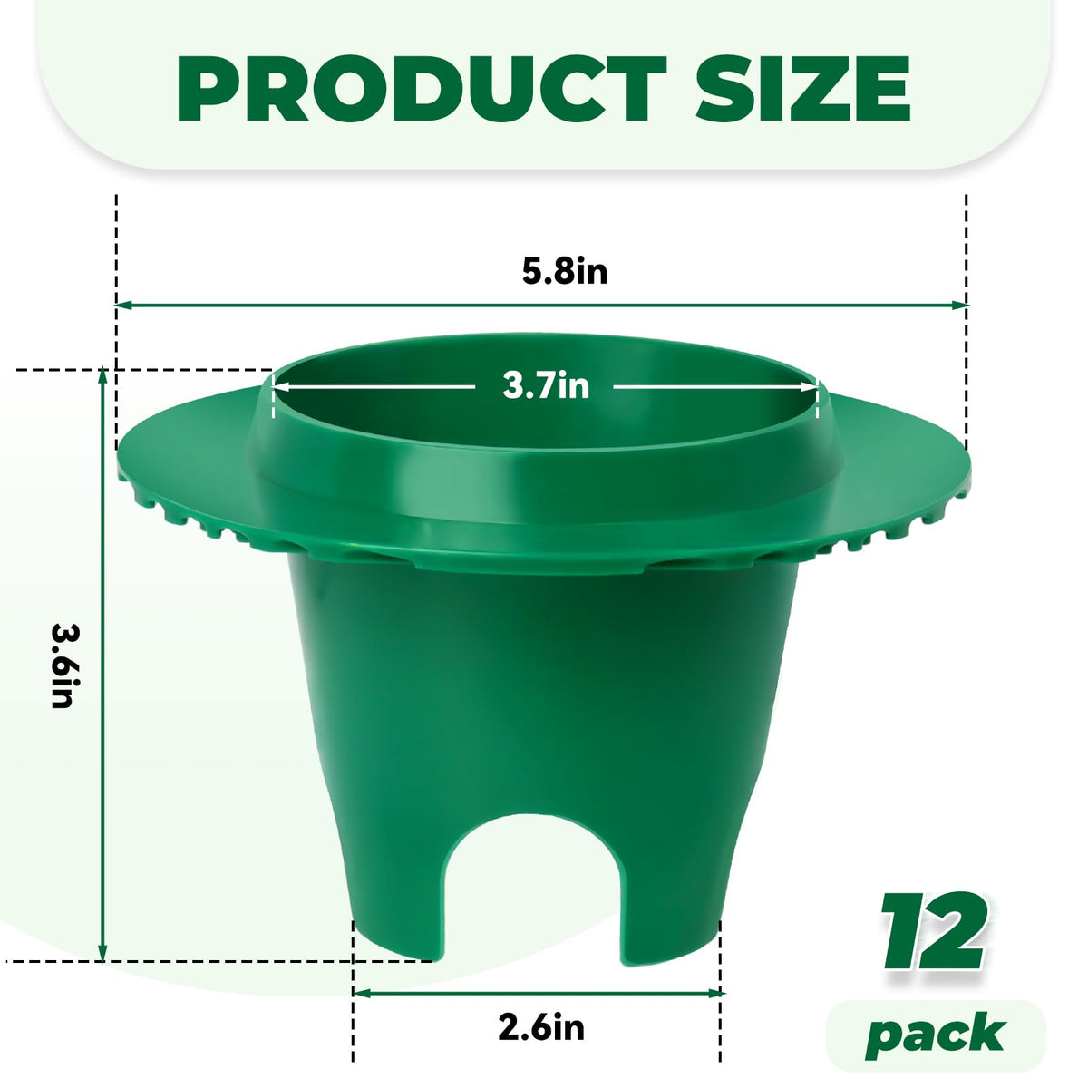 Sefream universal-fit guards installed on sprinkler heads for flexible outdoor coverage