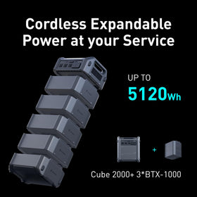 Segway Cube 2000 cordless expansion-ready design shows scalable energy.