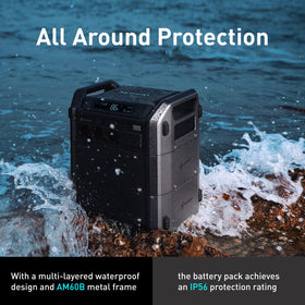 Segway Cube 2000 LiFePO4 battery cells provide long cycle life.