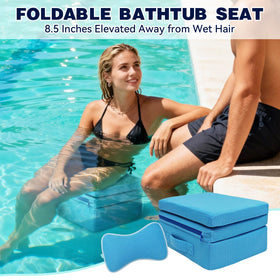 SEHAUSEU hot tub booster seat 3D mesh fabric drains moisture quickly for a dry feel.