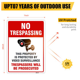 SEHINU outdoor signs help protect homes and businesses from unauthorized access