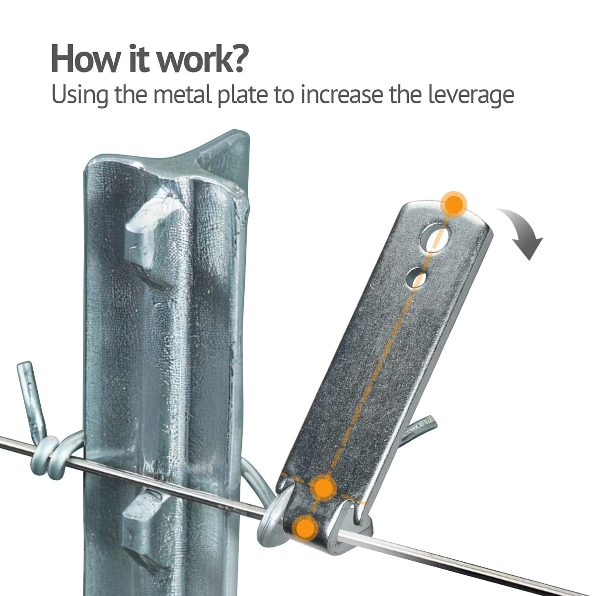 Seiria stainless steel fence twister showing robust build
