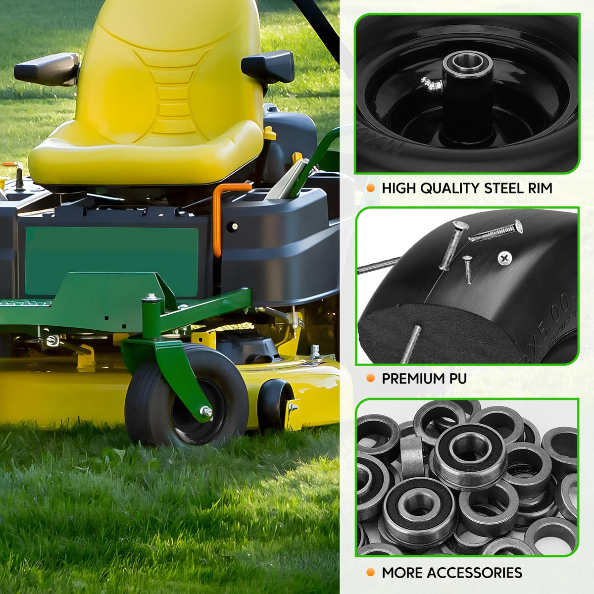 Sejaede centered hub design aids balanced, easy installation.