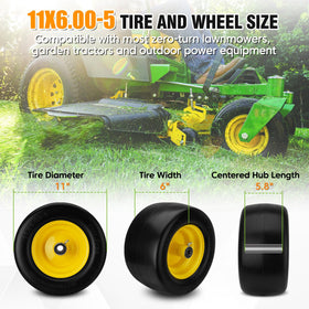 Sejaede flat-free tire wheel yellow front view for easy installation