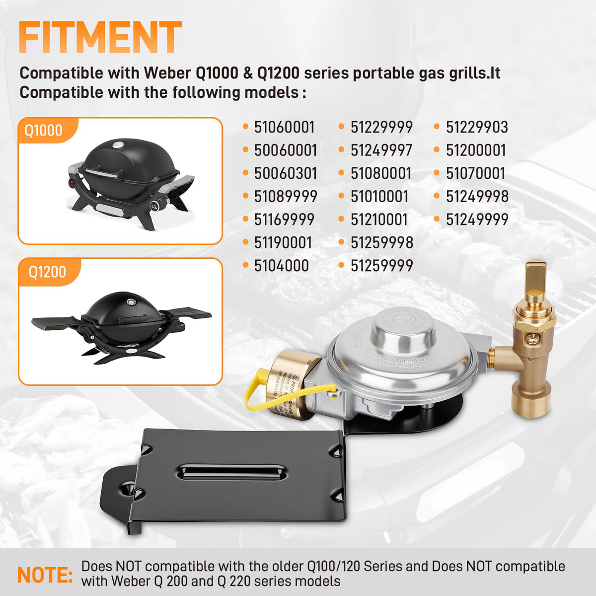 Sejaede installation image; plug-and-play fit for Weber grills