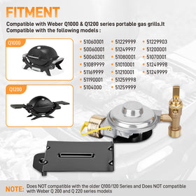 Sejaede installation image; plug-and-play fit for Weber grills