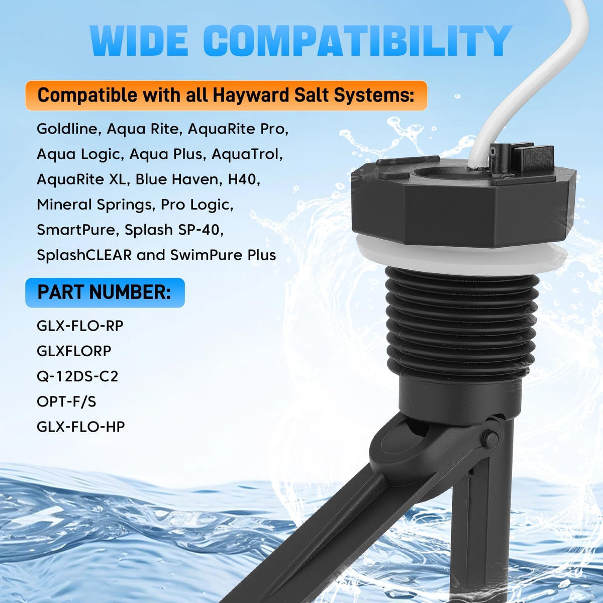 Sejaede GLX-FLO-RP plastic probe highlighting durable sensor construction
