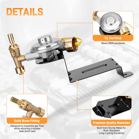 Sejaede regulator connects directly to Weber grill's adjustable regulator