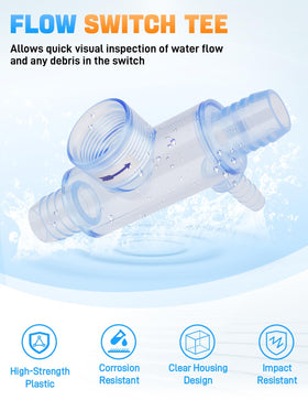Sejaede water flow visualization aids troubleshooting without guesswork.