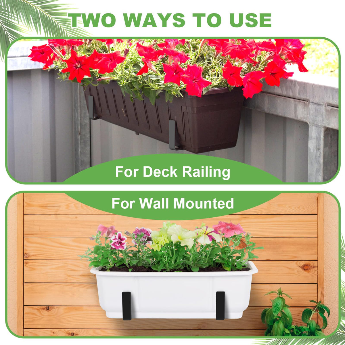 Sekcen black powder coated iron brackets endure weather and outdoor use