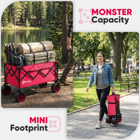 Sekey all-terrain wheels tackle sand and uneven surfaces with stable traction.