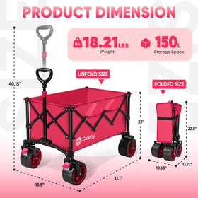 Sekey easy-fold design allows quick setup and storage.