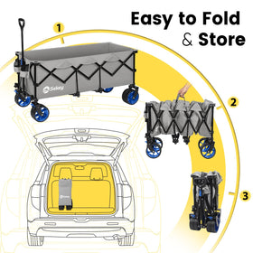 Sekey extended wagon carry-on bag adds portable storage.